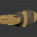 Gray Leather Wedge Heel Sandals Featuring Two Straps And Brown Wooden Sole Design