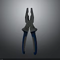 High Quality Hardware Tools Pliers With Blue Ergonomic Handle Design 3d model