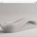 Modern Reception Desk Special-shaped Service Desk 3d model