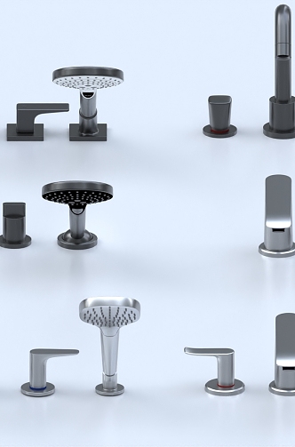 Faucet hardware wash basin wash basin 3d model