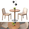 Modern leisure tables and chairs 3d model