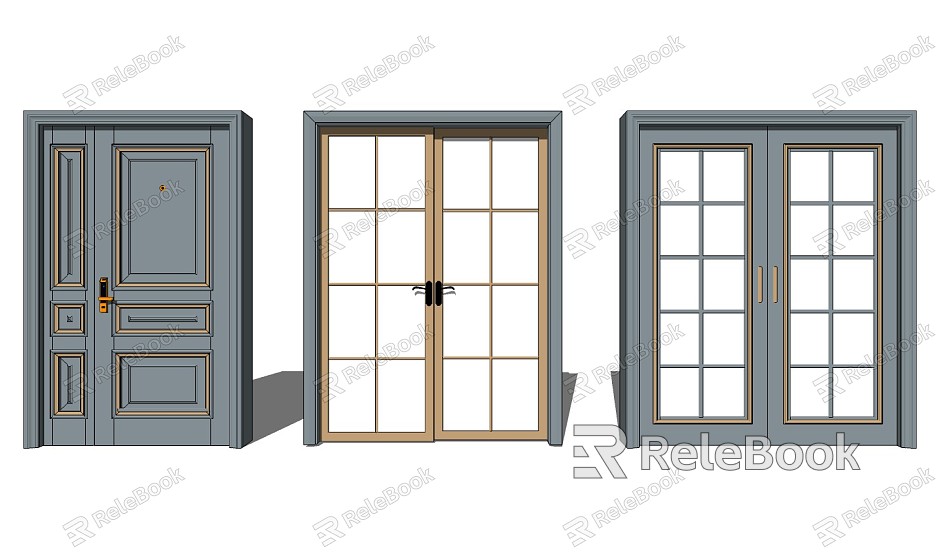 Modern child door interior door single door swing door sliding door model