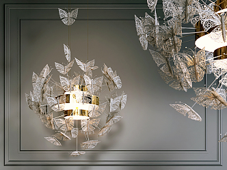 Light Luxury Chandelier 3d model