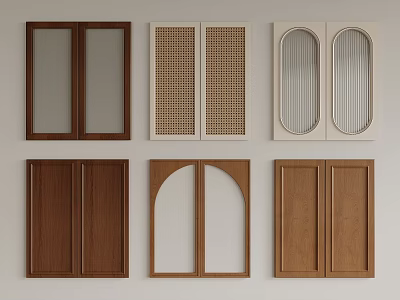 Various Stylish Wardrobe Door Designs For Home 3d model