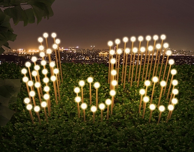 Modern landscape lights outdoor lighting 3d model