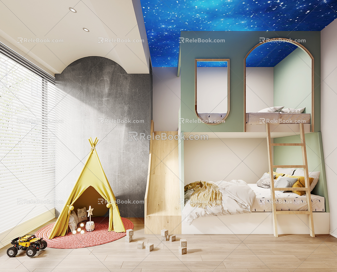 Modern Children's Room 3d model