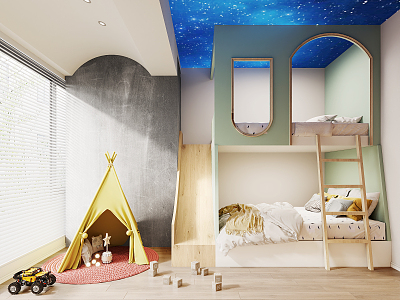 Modern Children's Room 3d model