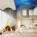 Modern Children's Room 3d model