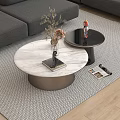 minotti modern coffee table combination 3d model