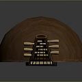 Classic Wooden Lute Instrument With Pear Shaped Body And Decorative Soundhole