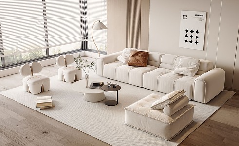 Sofa combination 3d model