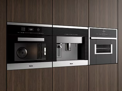 Built-in Oven Steamer Coffee Maker Kitchen Appliances Microwave 3d model