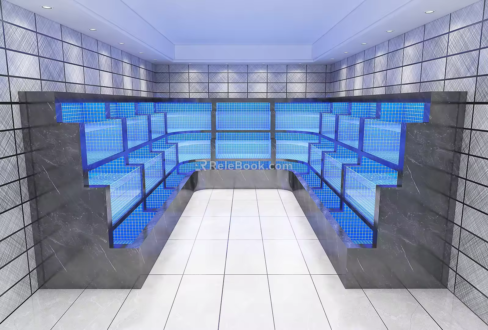 Seafood pool renderings 3d model