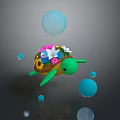 Turtle Cartoon Turtle Snapping Turtle Chickbill Turtle Reptile Cold Blooded Animal Reptile Class 3d model