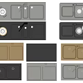 Stylish Modern Kitchen Sinks With Various Colors And Double Bowl Designs