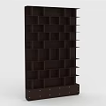 Modern Dark Wooden Bookcase With Open Shelves And Multiple Storage Compartments