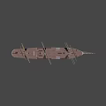 Vintage Sailing Ship 3D Model With Multiple Masts And Classic Hull Design