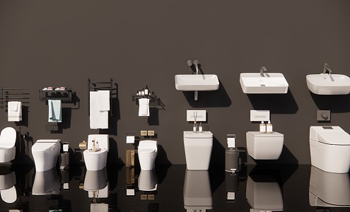 Toilet Sanitary Ware Combination Urinal 3d model