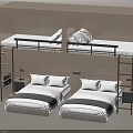 Modern Bunk Bed Design With Double Beds And Wooden Ladder For Small Rooms
