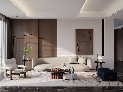 modern living room model