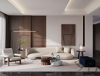 modern living room 3d model