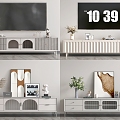 Modern Nordic TV Cabinet 3d model