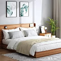 Nordic Double Bed 3d model