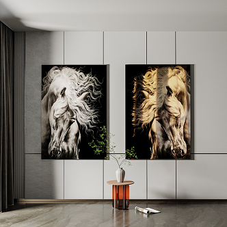 Modern Animal Painting Hanging Painting 3d model