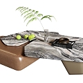 Modern Coffee Table Marble Coffee Table Combination Coffee Table 3d model