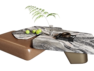 Modern Coffee Table Marble Coffee Table Combination Coffee Table 3d model