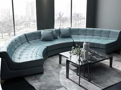 Modern Multiplayer Sofa Sofa Combination 3d model Modern Multiplayer Sofa Sofa Combination 3d model