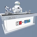 Intelligent Coffee Robot Mechanical Arm Coffee Machine Interactive Activity Sweep Code Automatic Fashion Huawei Unicom Telecom Mobile Intelligent Technology 3d model