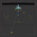 Fantasy Game Movie Character With Purple Blue Wings And Elaborate Headdress