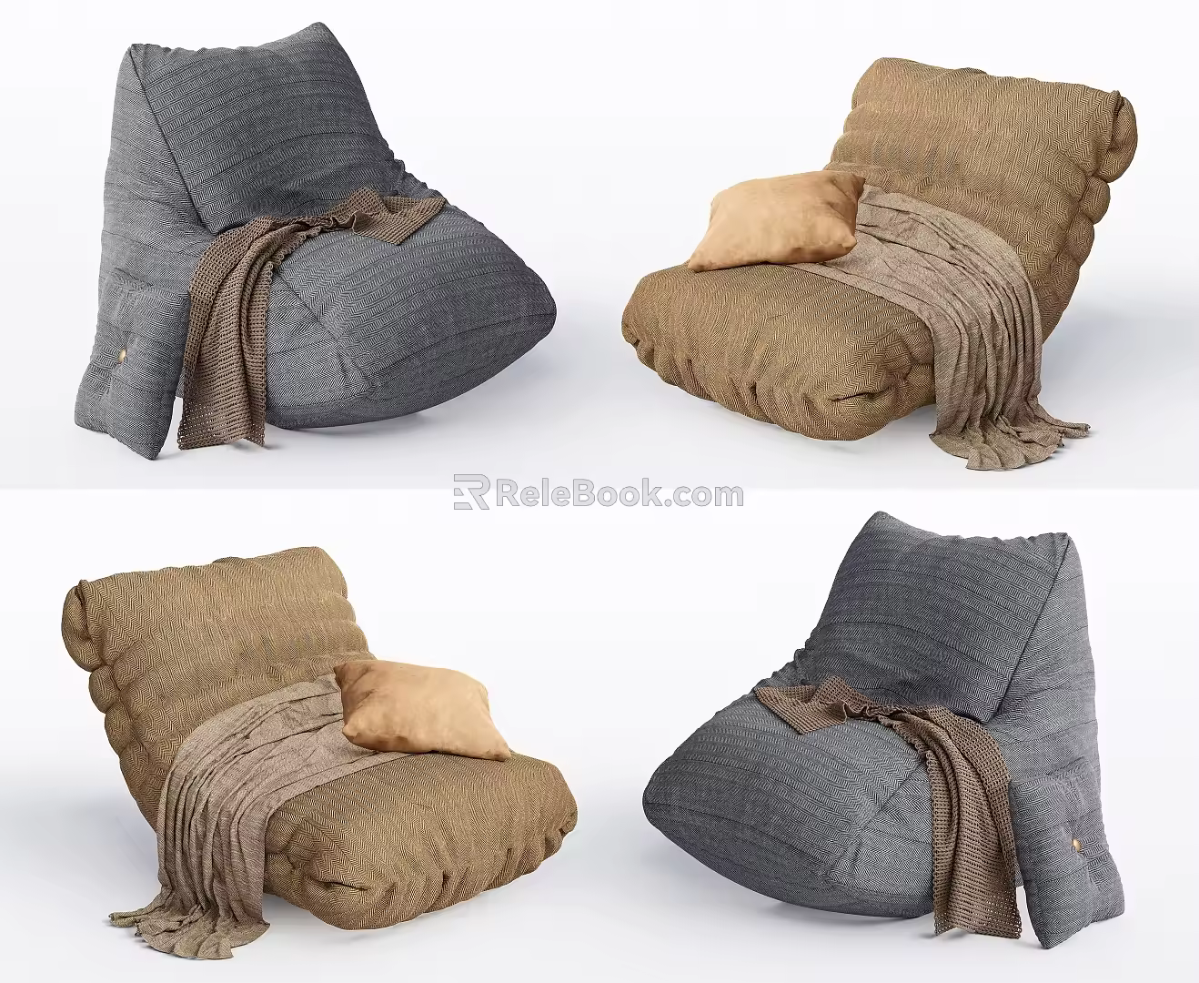 Modern Lazy Sofa Lazy Sofa Single Sofa 3d model