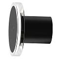 Modern Round Wall Light With Transparent Frame And Gray Panel Soft Illumination Design