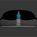 Ergonomic Wireless Gaming Mouse With Blue LED Light Modern Sleek Design For Computer Use