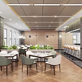 Modern Restaurant Interior Design Open Concept With Bar Counter Dining Tables And Chairs