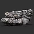 Natural Stacked Rocks In Natural Scene With Rough Surface And Textured Details
