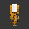 Yellow Motor Grader With White Enclosed Cab Large Tires And Steel Structure