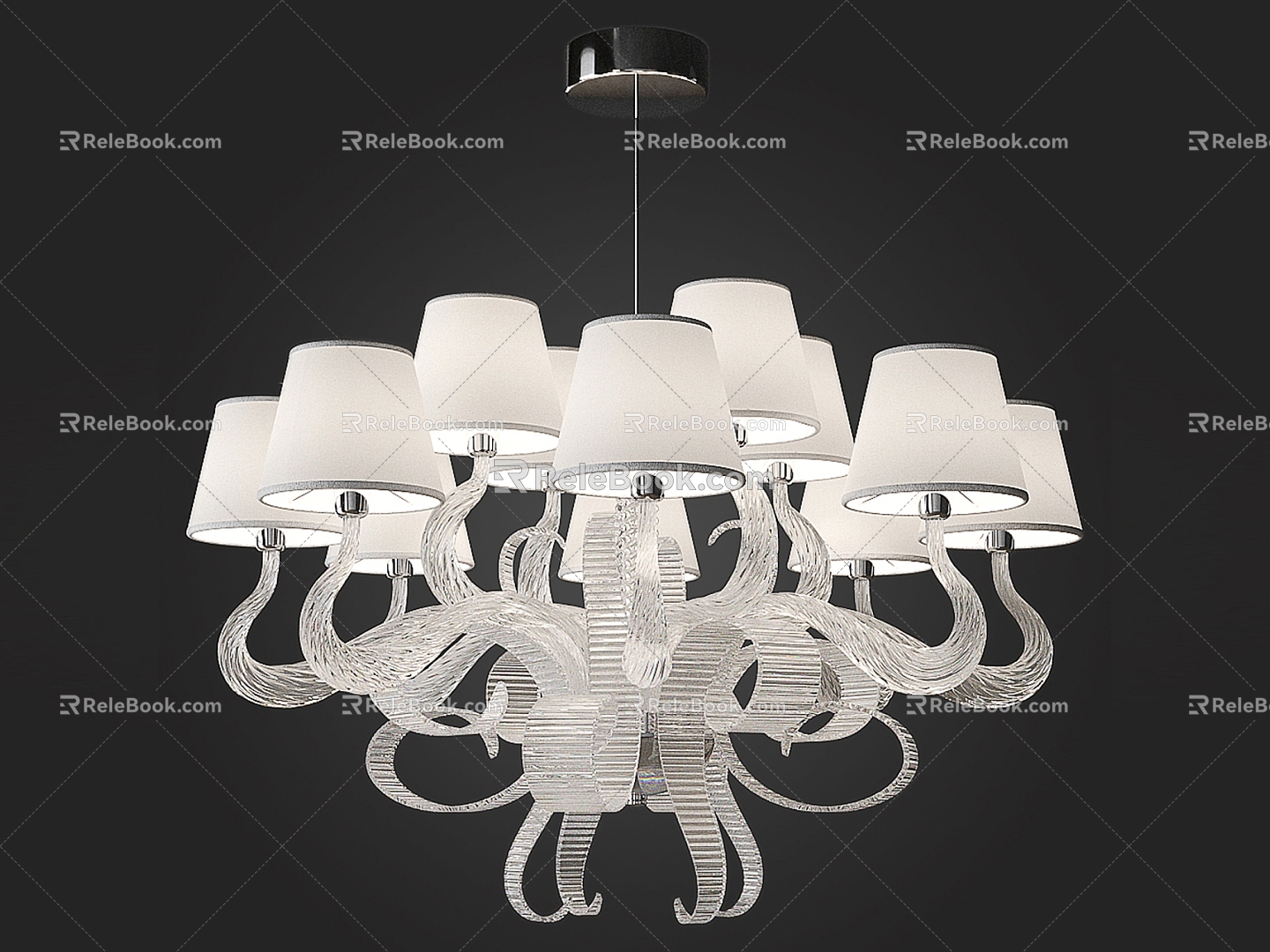 Italamp Boa 437 Chandelier Fixtures Classic Chandelier Crystal Chandelier Face Chandelier Decorative Chandelier Ambient Chandelier 3d model