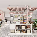 Stylish Maternity And Baby Store In Shopping Mall With Adorable Star Shaped Ceiling Lighting