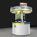 Sugon ANSYS HPC NVIDIA Experience Center Exhibition Counter With Display Screens
