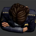 Portrait Of Confident Female Uniformed Officer Standing With Crossed Arms As Subject
