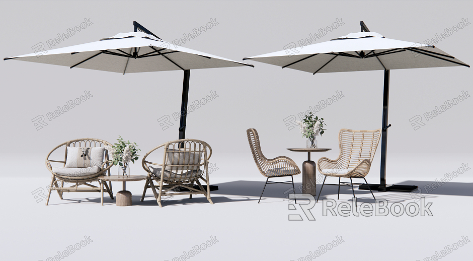 Modern Outdoor Table and Chair Outdoor Leisure Table and Chair model