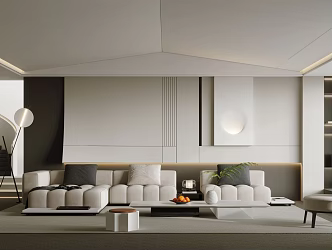 modern living room 3d model