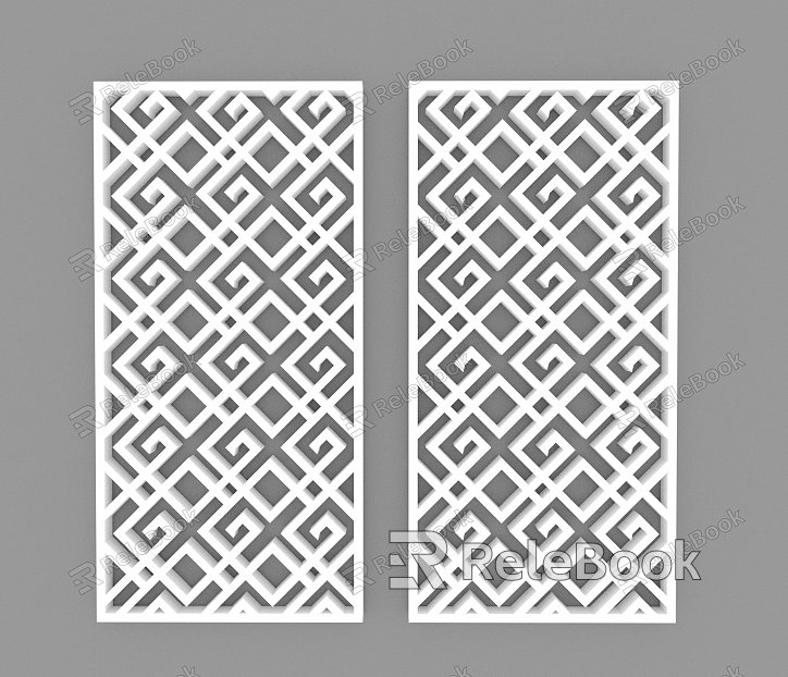 Partition Perforated Plate Chinese-style Hollow Flower Window Pierced Window Pane Lattice Hotel Partition New Chinese-style Hollow Window Hollow Carved Chinese-style Partition model