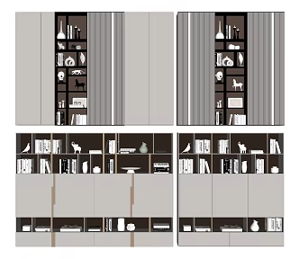 Modern Decorative Cabinet 3d model