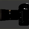 Nikon Professional DSLR Digital Camera With Telephoto Lens And Black Body