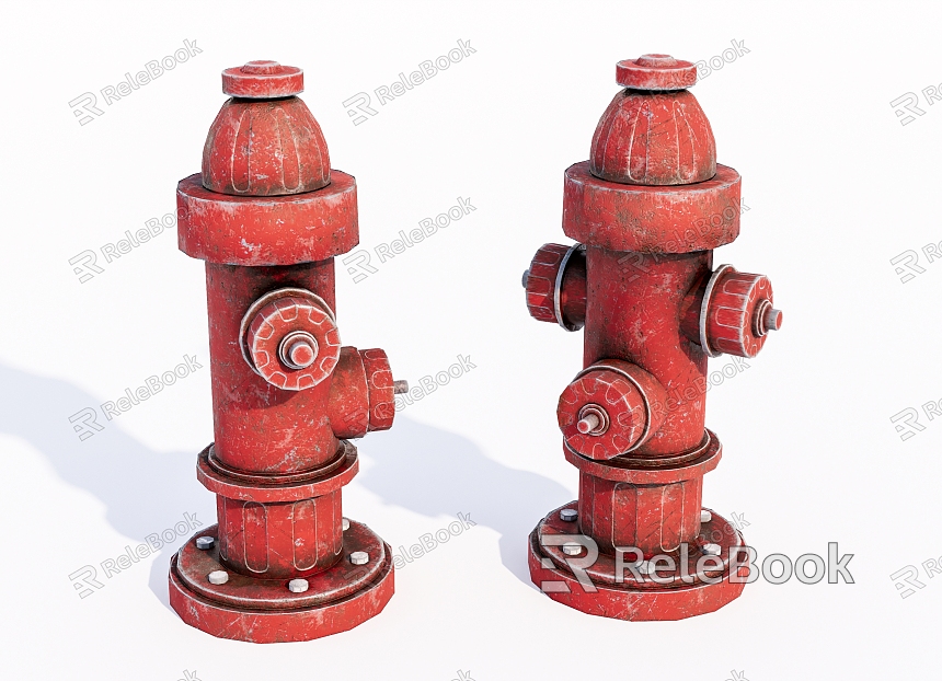 Modern fire hydrant Old roadside fire hydrant model