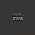 Green Classic Pickup Truck With Shiny Exterior And Open Bed Design